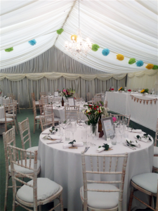 vintage wedding marquee hire